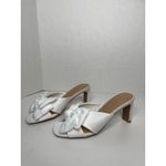 LC Lauren Conrad Lauren Conrad Memory Foam Comfort Heels White Bows Bridal Graduation Size 5 Photo 3