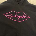 SoulCycle  Black Sweatshirt with Pink Graphic lips Photo 4