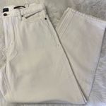 Banana Republic  High-Rise Barrel-Leg Cream Denim Jeans – Size 31 Photo 2