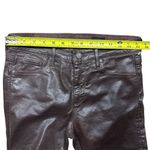 AG Adriano Goldschmied NWOT Women's Farrah Skinny Pants Leatherette Brown 27 Photo 8
