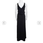 Armani Collezioni NWT  black Draped Waist Sleeveless Maxi Dress size 46 or US 10 Photo 9