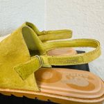 Sorel  Ella II‎ Slingback Leather Sandal, Comfort Shoe Olive Beige Size 10.5, NWT Photo 5