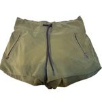 Athleta Hudson Board Travel Olive Green Athletic Shorts Sz 0 Photo 1