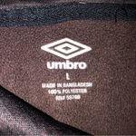 Umbro  Womens Funnel Neck Side Zip Fleece Lined Sweatshirt L Thumb Holes Black Photo 1