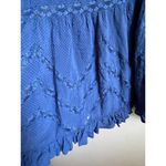 Free People Intimately Free blue open knit lace trim Tank Sz XS Photo 4