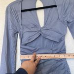 House Of CB  ‘Camille’ Dove Grey Real Silk Mini Dress NWOT Size XS‎ Photo 7