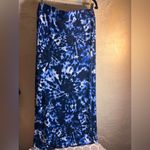 Torrid Blue and White Tie-Dye Maxi Skirt 1X boho casual festival flowy resort Photo 6