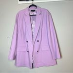 Talbots Blazer Jacket Tailored Stretch No Close Spring Lilac Purple Size 22W Photo 3