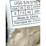 UGG  Women’s Shoreline Boots Size 9 Black Suede Shearling Fringe Lace Up 5755 Photo 13