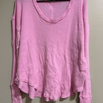 We The Free FREE PEOPLE Pink Long Sleeve Top Photo 0