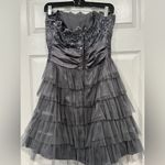 Masquerade 🎄 Platinum mini dress size 11/12 Photo 3