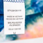 Urban Outfitters Love J Bodycon Rainbow Tie Dye Print Midi Dress Retro Stretchy Fitted Sleeveless Photo 6