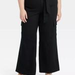 Ava & Viv Womens Plus High Rise Regular Fit Wide-Leg Cargo Pants, Photo 0