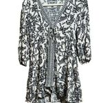 Anama USA Anama Anthropologie Tunic Top Womens Medium Multicolor Paisley Boho Blouse Photo 0
