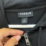Torrid  black Zip-Up Cropped Hoodie size 2 (2X) #32 Photo 1