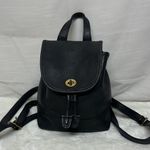 Coach Mini Leather Backpack Glove Tan Turn Lock Vintage Brass hardware Photo 0