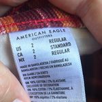 American Eagle  Outfitters Red and Black Mini Skirt Plaid Casual Preppy 2 Photo 2