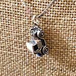 Vintage Car Pendant With 925 Sterling Silver Box Chain Photo 4