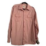 Paper Denim & Cloth men's large Red long sleeve button up Photo 0