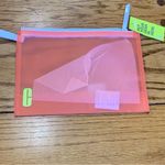 Clinique  Fit Workout Bag Zip Pouch Orange EVA New With Tags Photo 1