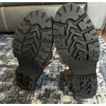 ZODIAC Miller Boots Brown Leather Buckles Zip Biker Moto Lug Sole Women’s 10 EUC Photo 6