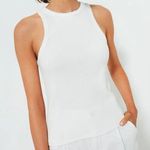 Tuckernuck NWT White Foley Rib Racerback Tank Women's Size Large Photo 0