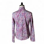 Tommy Bahama Golf Tennis Zip Up Jacket Women's Large Pink Floral Performance Photo 1