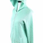 Cyrus Knit Zip Up and Hooded Sweater, Seafoam Photo 3