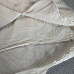 Simple Retro Milkmaid Prairie Country Dress Womens M White Lace Cotton Pearl Size M Photo 9