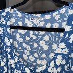 Reformation  Beechwood Blue Floral Puff Sleeve Midi Dress Photo 9