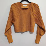 Esteban Cortazar cropped metallic top XS Gold Photo 0