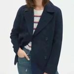 Gap NEW | The Unlined Wool Blend Peacoat | Navy | Women’s Size M Photo 5