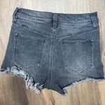 Celebrity Pink High Rise Waisted Charcoal Black Raw Hem Denim Jean Shorts 7/28 Photo 9