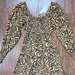 Anthropologie Kachel x • Tiger-Striped Jumpsuit wide leg palazzo smocked Photo 10