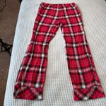 Victoria's Secret  Flannel Pajama Set Womens Medium Red Pink Plaid Shirt Pants Photo 10