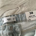 Mango  Cut-Out High-waist Wide Leg Jeans Light Wash Photo 9
