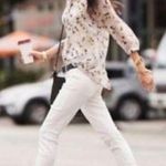 CAbi  White Slim Boyfriend Straight Leg Jeans 0 #5171 Photo 0