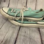 Converse  Mint Green Low Tops - size 8 Photo 2