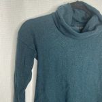 Adrienne Vittadini  Luxe Dark Green Cowl‎ Neck Long Sleeve Sweater Photo 1