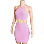 Lovers + Friends Francesca Knit Mini Dress, Bubble Gum Pink, Large Photo 5