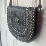 Montana West  NEW western-style studded vegan leather crossbody bag turquoise Photo 2