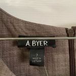 A Byer A.Byer Brown Scoop Neck Short Sleeve Dress 7 Photo 2