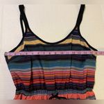 Athleta Havana Spaghetti Strap Rainbow Striped Elastic Waist Maxi Dress Size S Photo 6