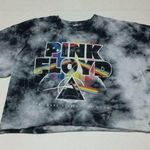 Pink Floyd Dark Side Of The Moon Crop Top Cropped Tee Tie Dye Size XL T-shirt Photo 0