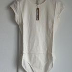SKIMS Cotton Jersey T-Shirt Brief Bodysuit in Marble, Size Medium Photo 5