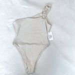 JOUES DE SABLE Sheida One Shoulder Ivory One Piece Swimsuit White Size XL Photo 1