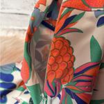 Talbots  Orange and Blue Mini‎ Pencil Skirt Resort Wear Photo 3