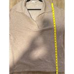 Haven Well Within L Tan Collared Pullover Top Long Sleeve TENCEL Blend Shirt Size L Photo 7