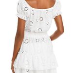 Aqua Swim Cotton Peasant Cover up White Size L Photo 1