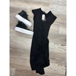 Highline Collective NWT Women's Black Jersey Sleeveless Dress w/ twist detail XS Photo 6